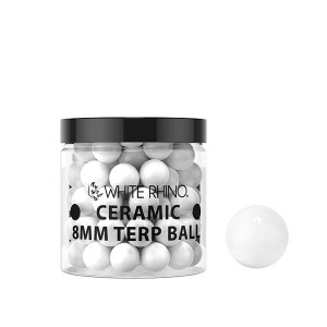 White Rhino 8mm Terp Ball - 50ct Jar